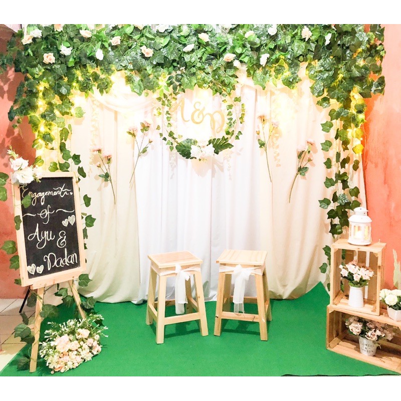 BACKDROP LAMARAN/AKAD NIKAH/ULANG TAHUN/TASYAKURAN ...
