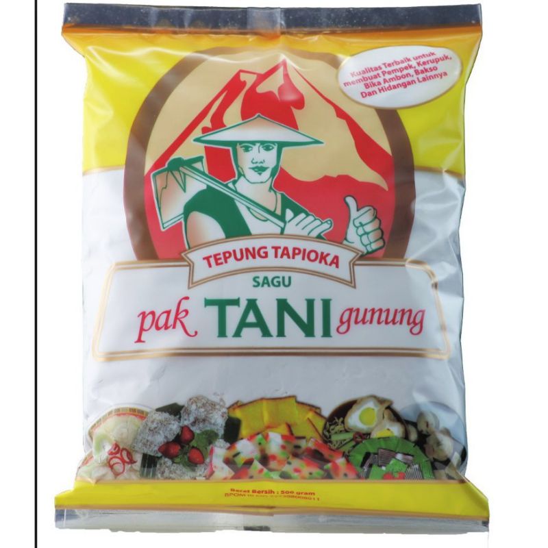 

Tepung tapioka sagu tani 500 gram 1 karton