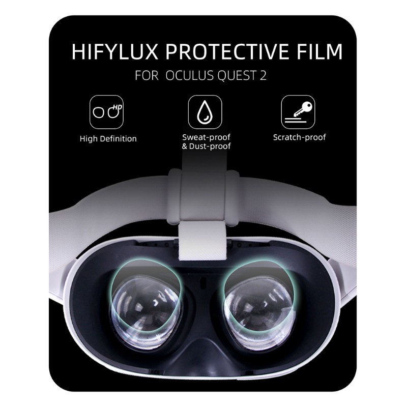 Cre 4pcs / Set Film Pelindung Lensa Vr Anti Gores Untuk Oculus Quest 2