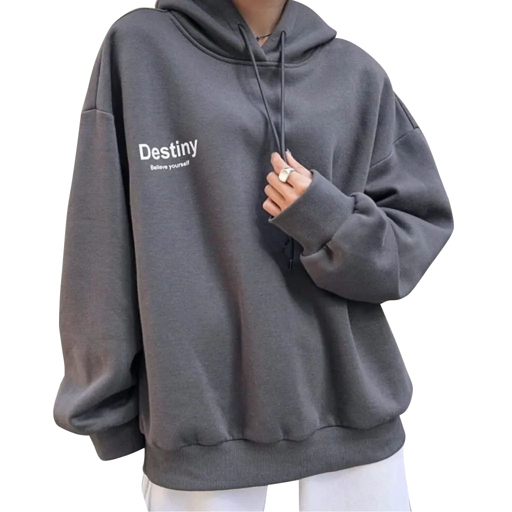 Desteny Hoodie Wanita Korea Tebal Lucu Sweater Hoodie Cewek Korea Kekinian Switer Topi Wanita Terbar