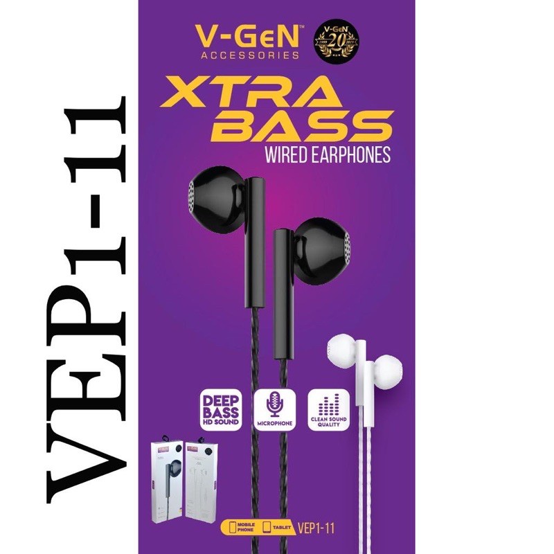 PROMO HANDSFREE VGEN VEP1-11 ORIGINAL STYLISH CLEAR AUDIO