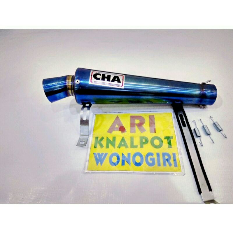 silencer knalpot racing CHA bluemoon silencer knalpot saja