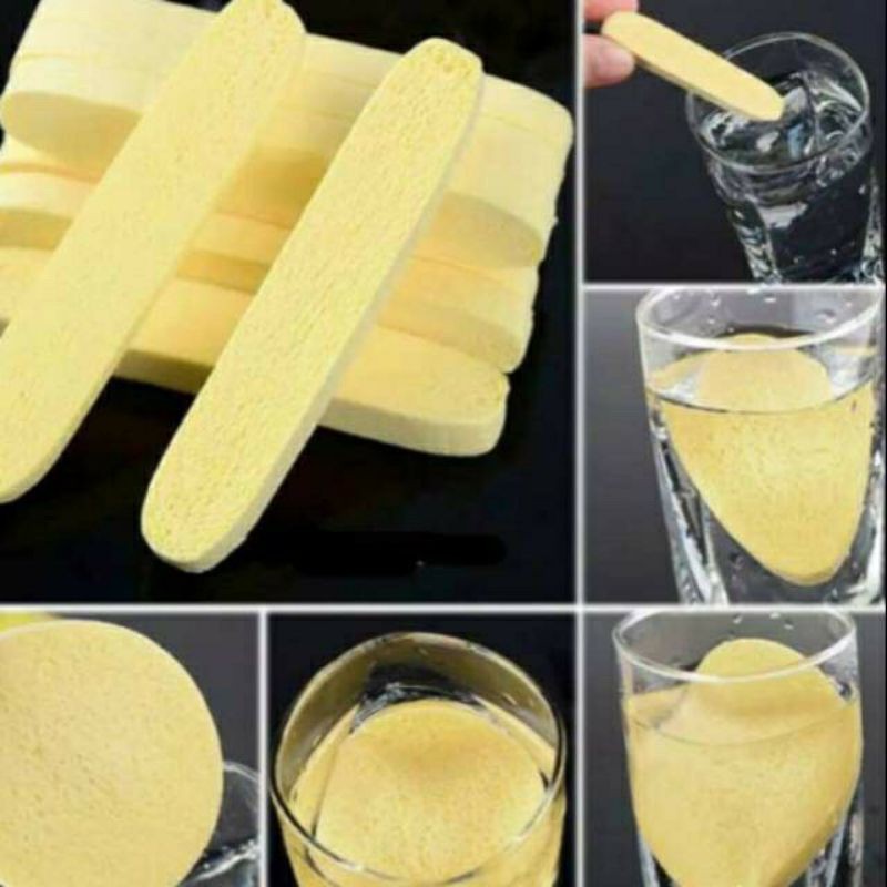 Facial Sponge Stick Batang / Spons Kentang Wajah Stik Spon Pembersih Wajah Pembersih Masker