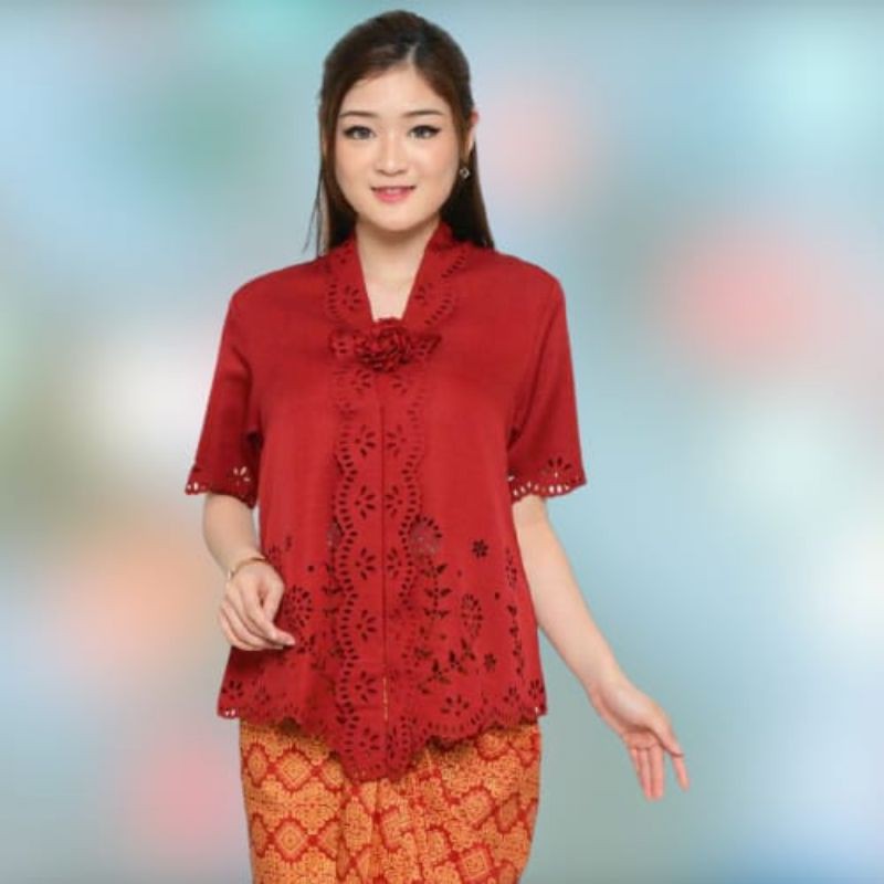 PROMO NATAL Kebaya Encim Senada Katun Laser Import