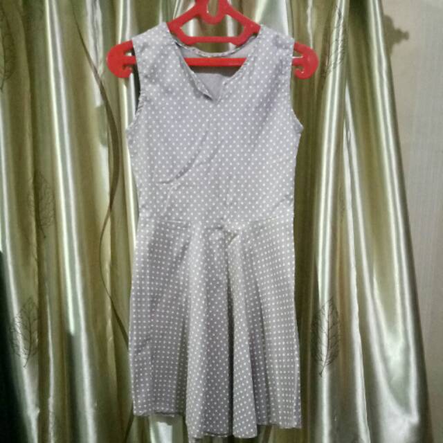 Brown Polkadot Dress