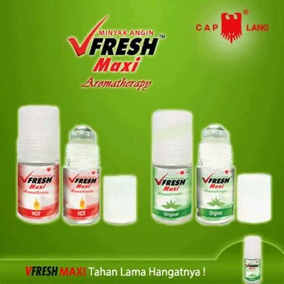 V fresh Maxi minyak angin aromaterapi Cap Lang Care 30 ml