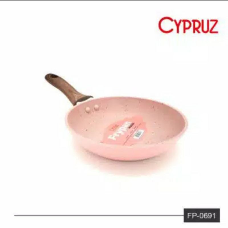 Cypruz FP-0691 Fry Pan Mini Wooden Touch Handle 14cm