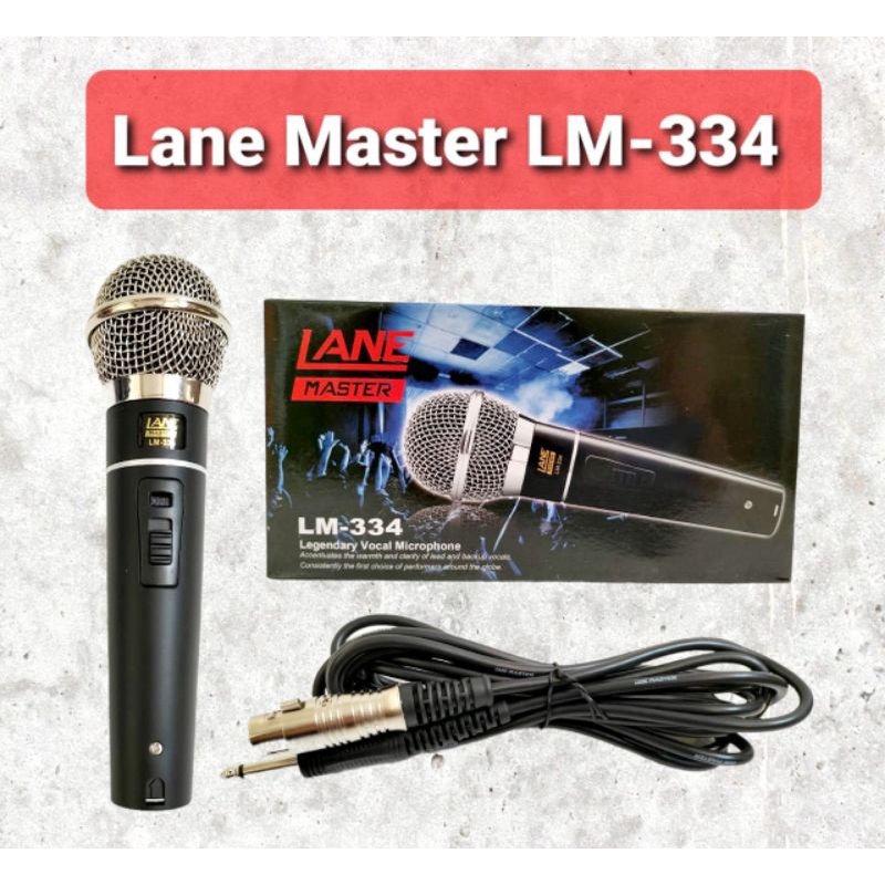 MIC DYNAMIC  MICROPHONE LANE MASTER LM-334