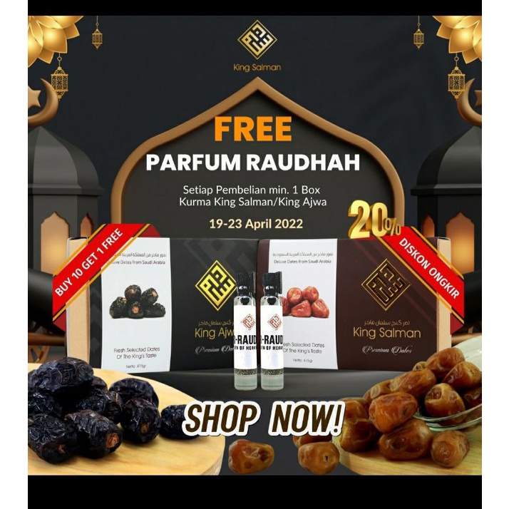 

Kurma Premium VIP King Salman (1 box) Fresh Selected Date 2022