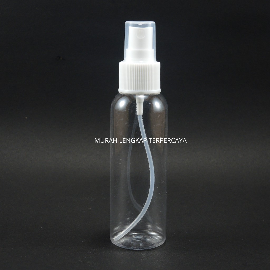 Botol Plastik Br 100ml Natural Tutup Spray