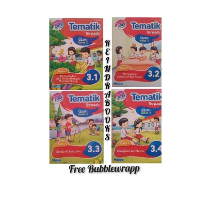 Bestseller Tematik Terpadu Masmedia SD/MI kelas 3 semester 1 K13 revisi