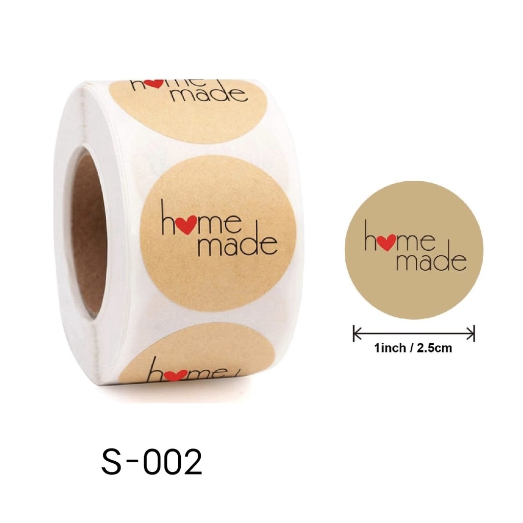 Kingsbakeware 1 Roll (500pcs) Stiker Label 2.5cm stiker Thank you for your order untuk cookies packaging