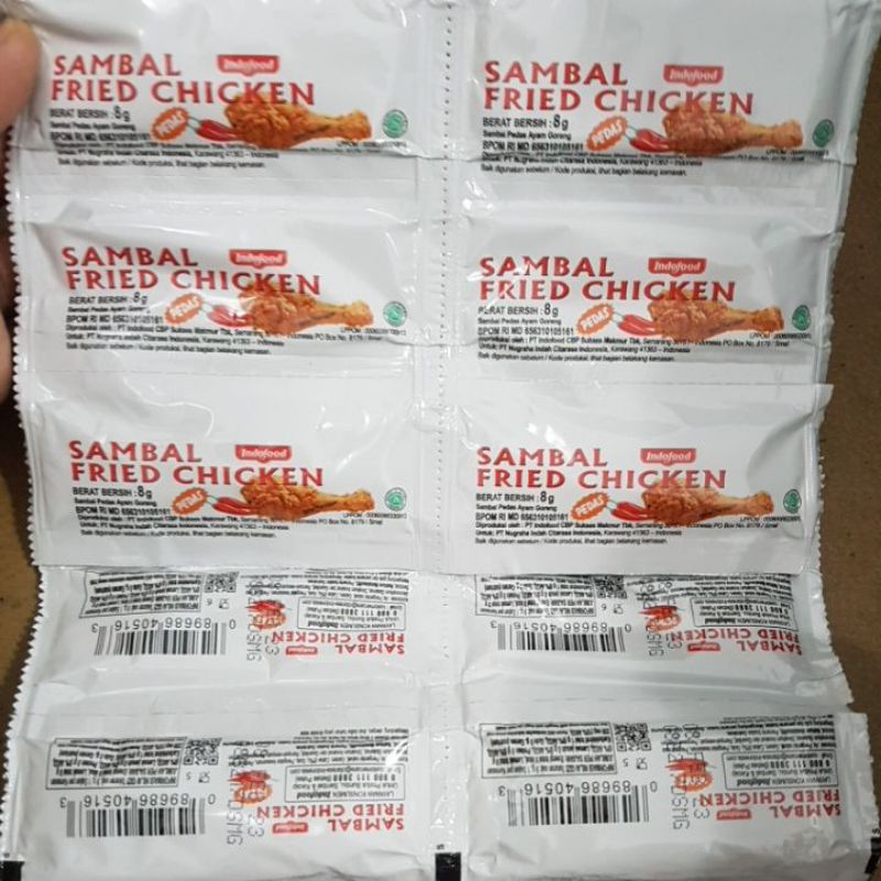 

sambel indofood fried chicken sachet isi 24 sachet