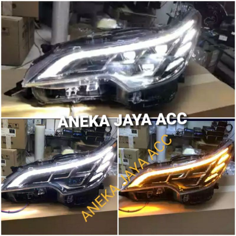 Head Lamp Fortuner Vrz 2016 - 2020 projector Led Drl dan sein Running