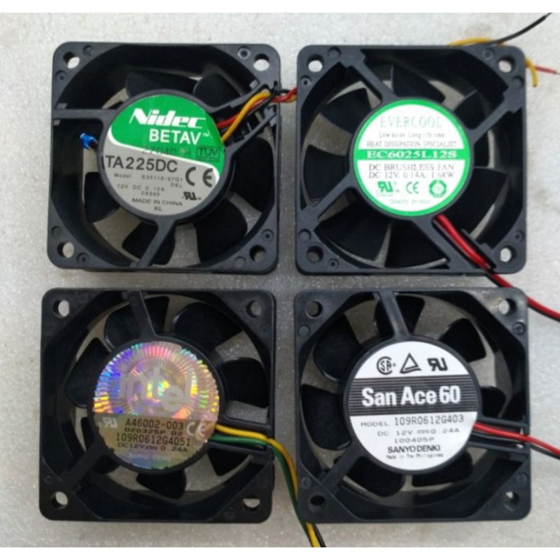 FAN DC 24 volt 6x6 cm / KIPAS DC 6x6 cm