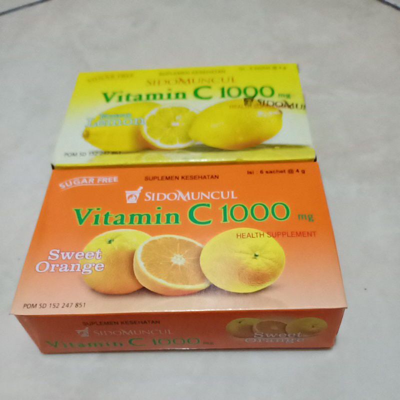 Jual Vitamin C 1000mg Sidomuncul Vitamin C 1000mg Sugar Free Vitamin C 1000mg Ekstrak Lemon Indonesia Shopee Indonesia