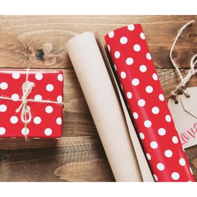 

Packing kertas kado & kartu ucapan