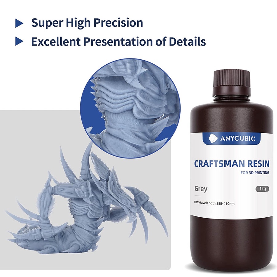 Anycubic Resin Craftsman High Detail Resin 3D Printer Refill 1 Liter