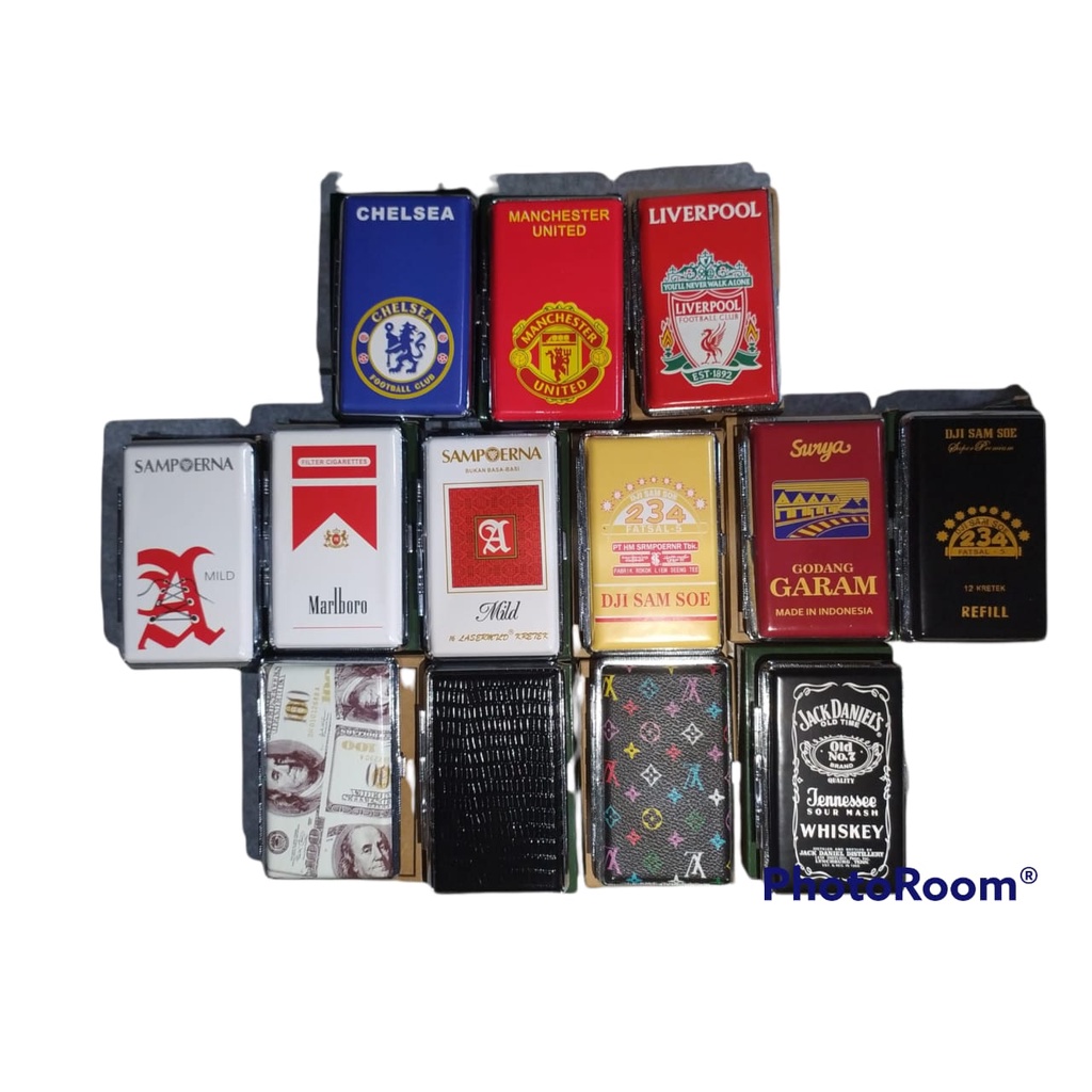 KOTAK TEMPAT R0K0K BANYAK MOTIF JD - LV - HITAM POLOS - DOLAR - REFIL - SURYA - 234 - SMILD - AMILD - LIVERPOOL - MU - CHELSEA