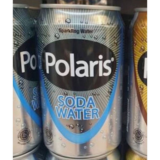 Polaris soda water Air soda Polaris soda 330ml can Polaris kaleng