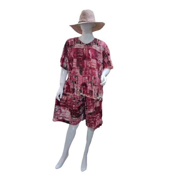 Set LD 140 | Baby doll Big Size Pendek | Baby doll Super Jumbo Rayon Pendek