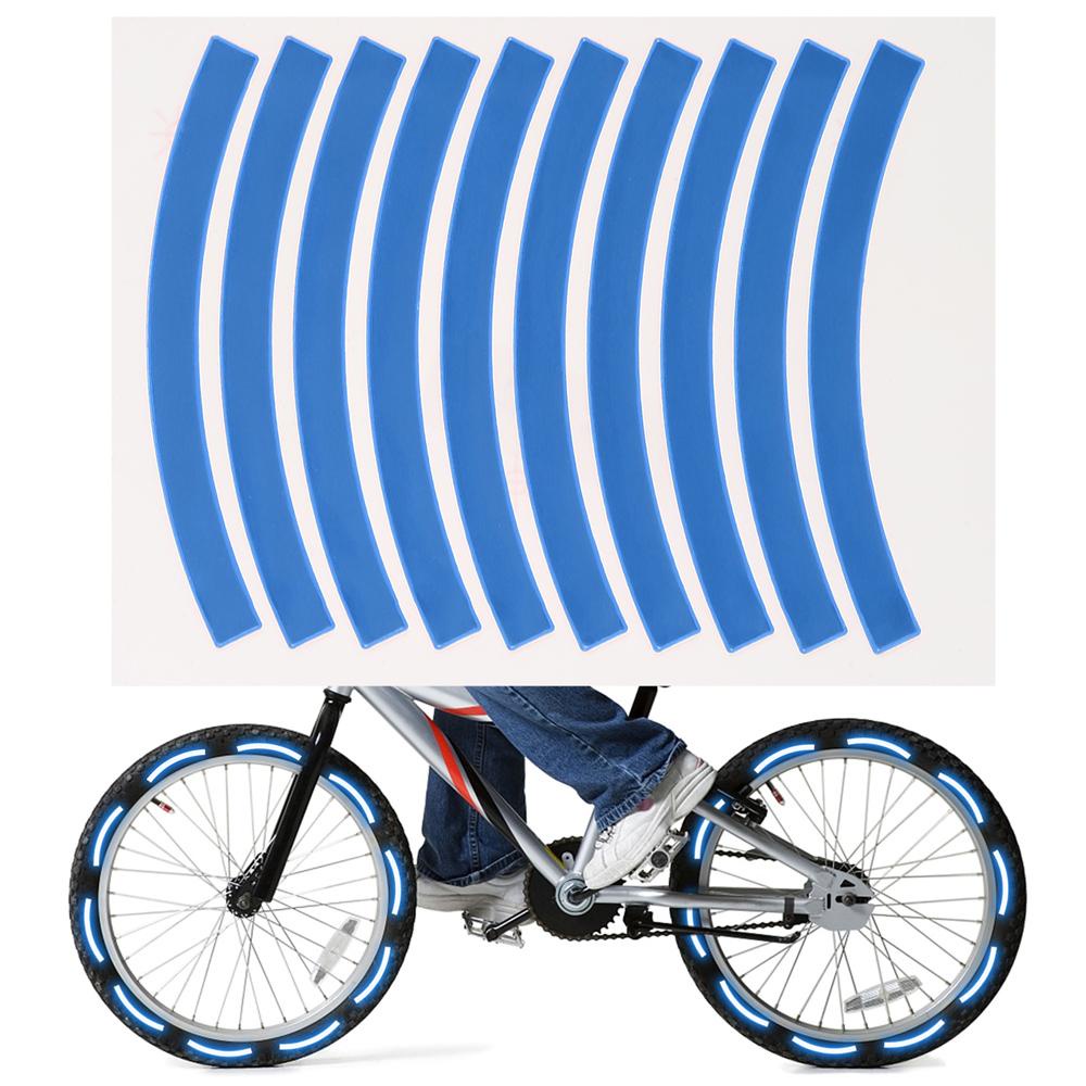 Agustinina Tape Reflektif Motor 10pcs Cycling Scooter Reflector Tape Strip Reflektor