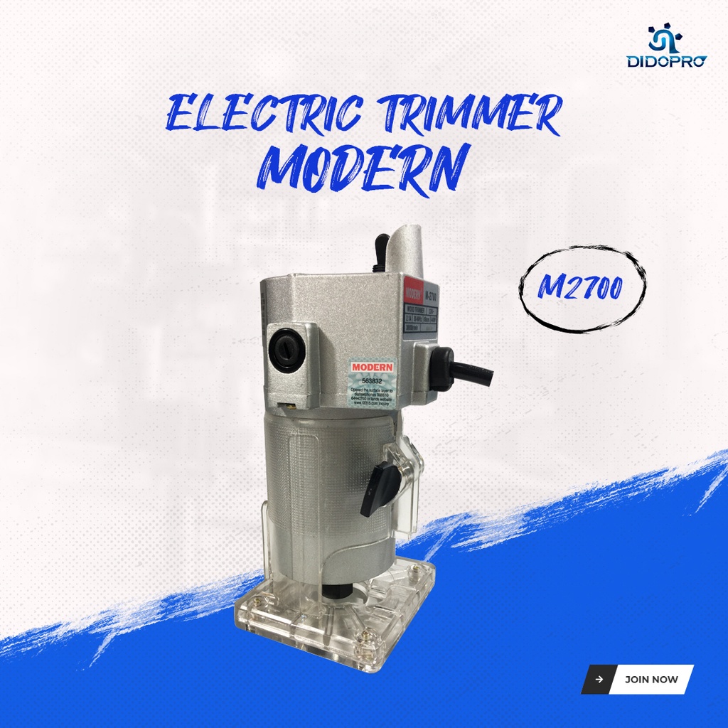 MODERN M-2700 Mesin Profil 6mm Kayu Router 6 mm Wood Trimmer M2700