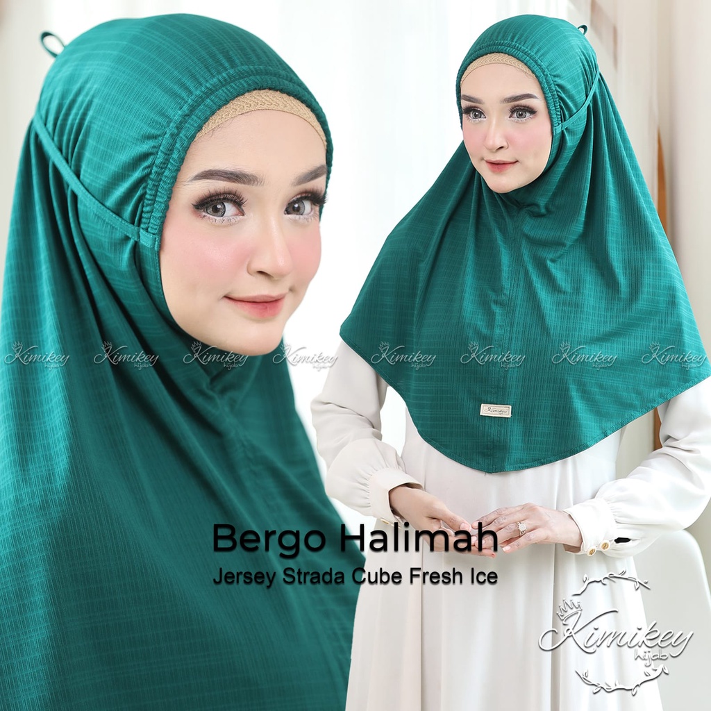 Jilbab Instan Bergo Kerut Halimah By Kimikey