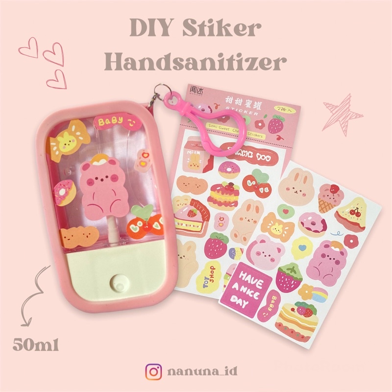 DIY Stiker Handsanitizer Touchland Pocket