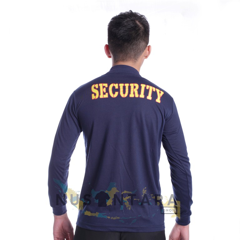 Kaos Satpam Baju Security Kaos Satpam Kerah Tinggi Pria Lengan Panjang Kaos Dalam Tangan Panjang