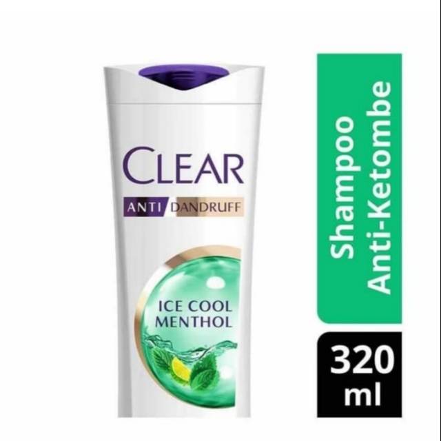 Clear Ice Cool Menthol Shampoo Botol 320 ml | Shampo Clear