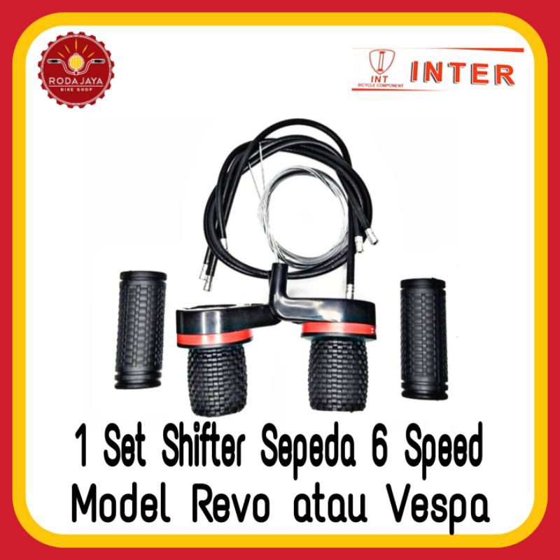 INTER Shifter Sepeda 6 Speed Model Vespa Revo 1 Set