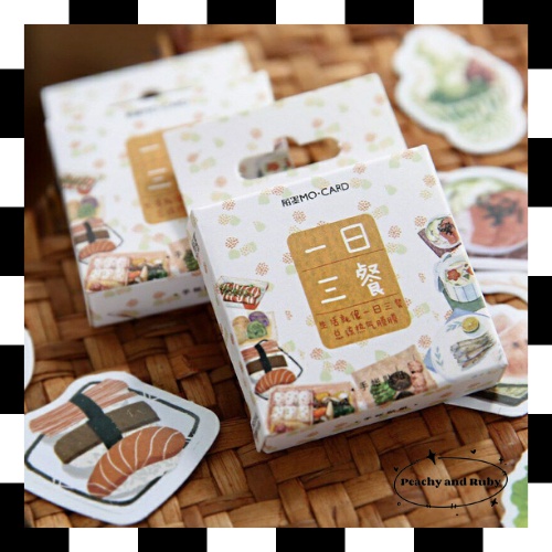 

46 pcs Stiker Food Series Kartun Untuk Dekorasi Scrapbook Planner Journaling