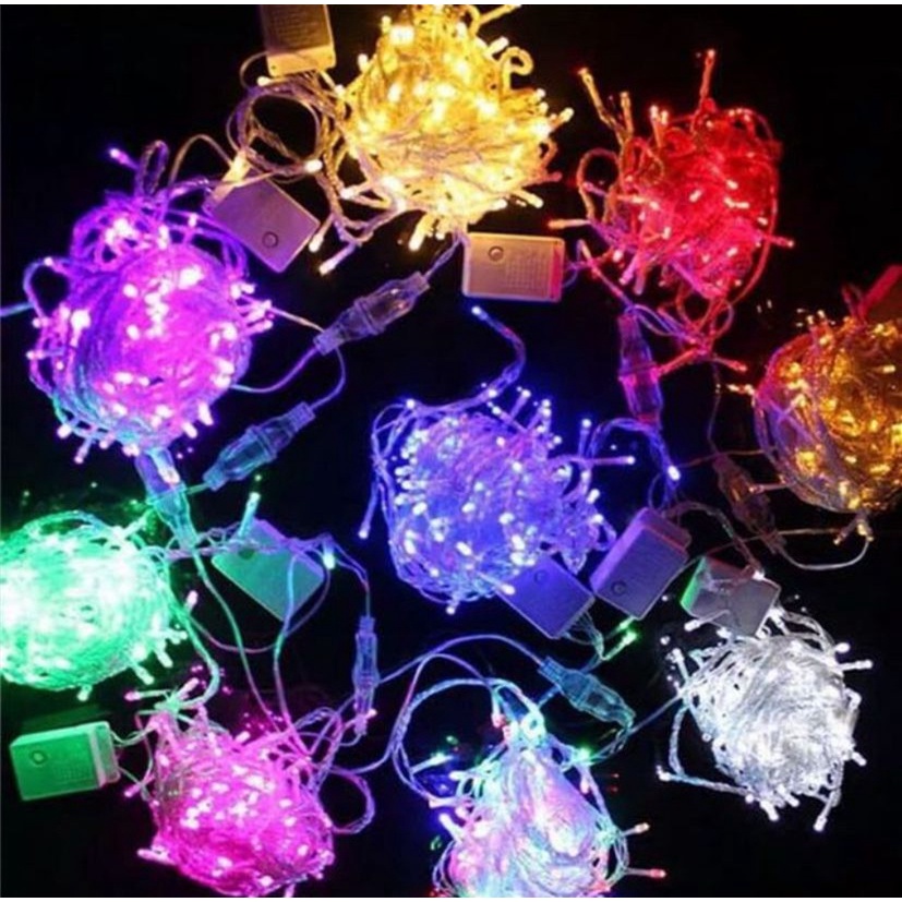 Lampu tumblr/lampu natal led/tumblr light/tumblr led 7warna lancip/roket/Kabel Hitam