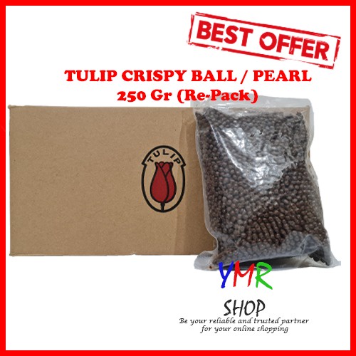 Tulip Choco Crispy Ball Pearl Coklat Cokelat Bola Krispy 250Gr