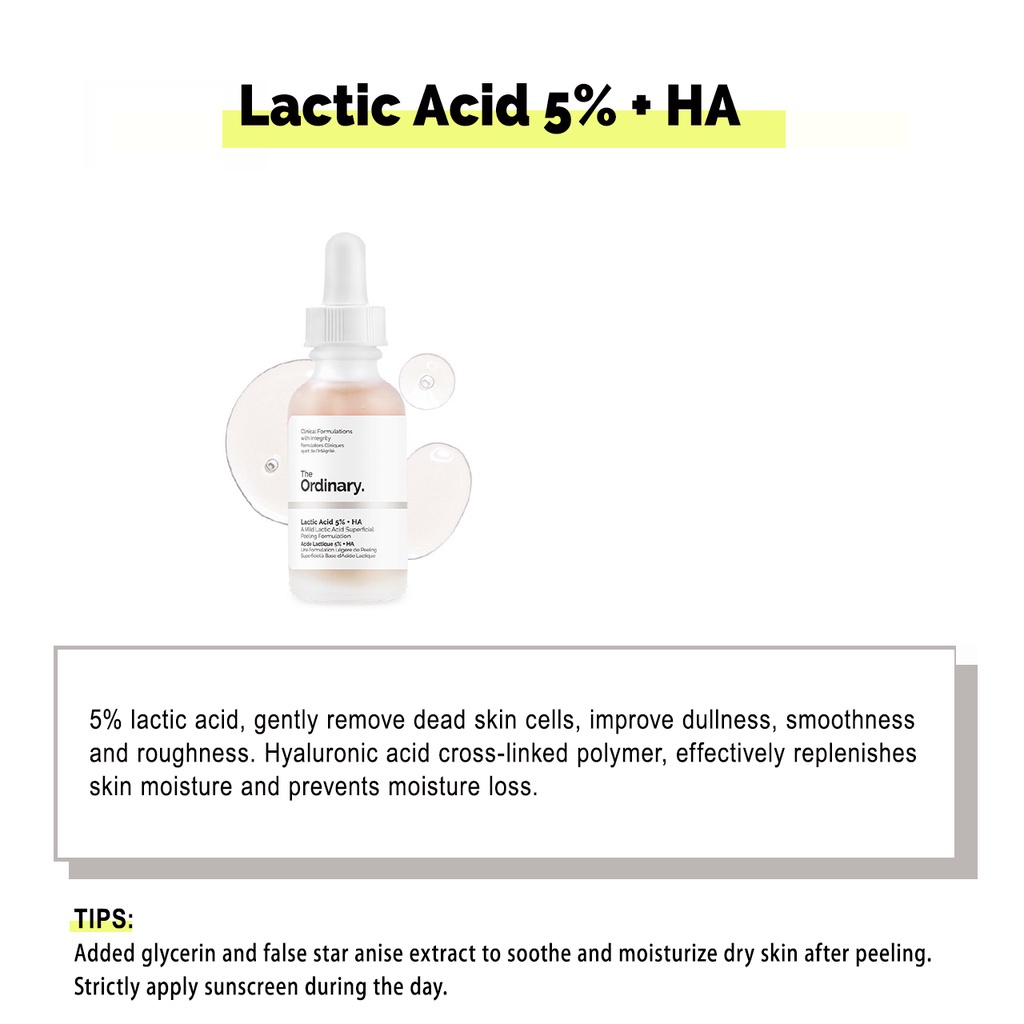 The Ordinary Lactic Acid 10% + HA 30ml Serum