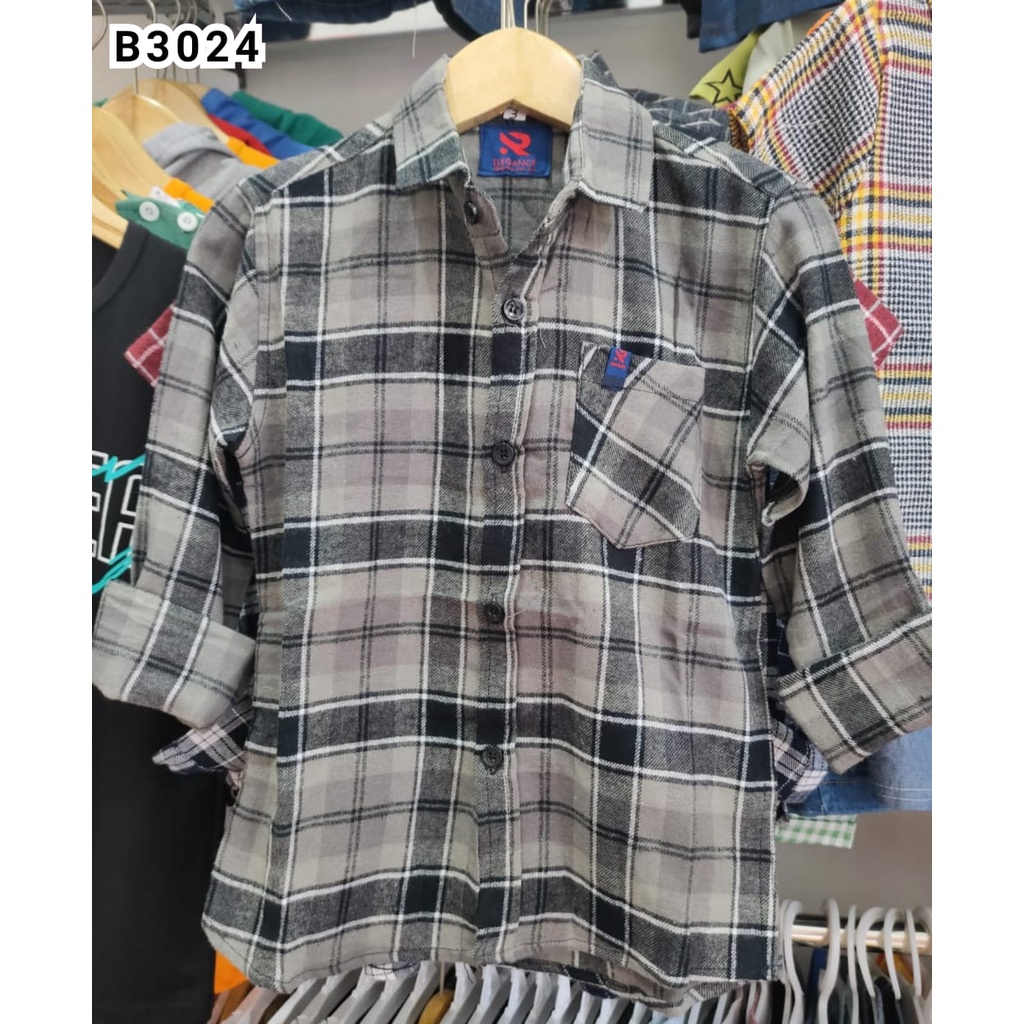 ATASAN KEMEJA FLANEL ANAK IMPORT B3024