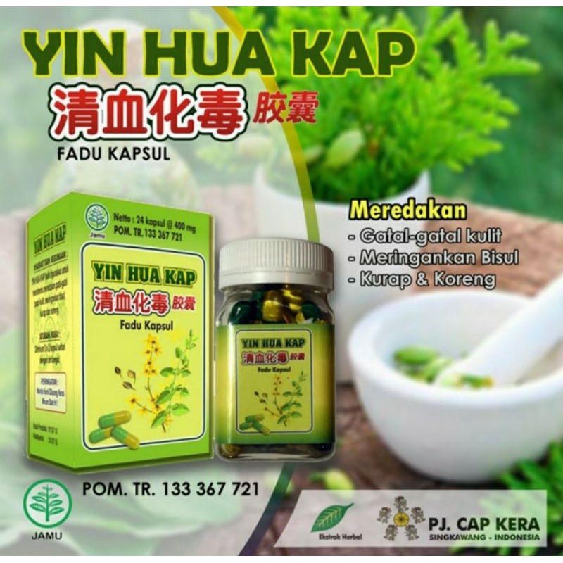 YIN HUA KAP KAPSUL/YIN HUA KAP/OBAT GATAL-GATAL/CAP KERA