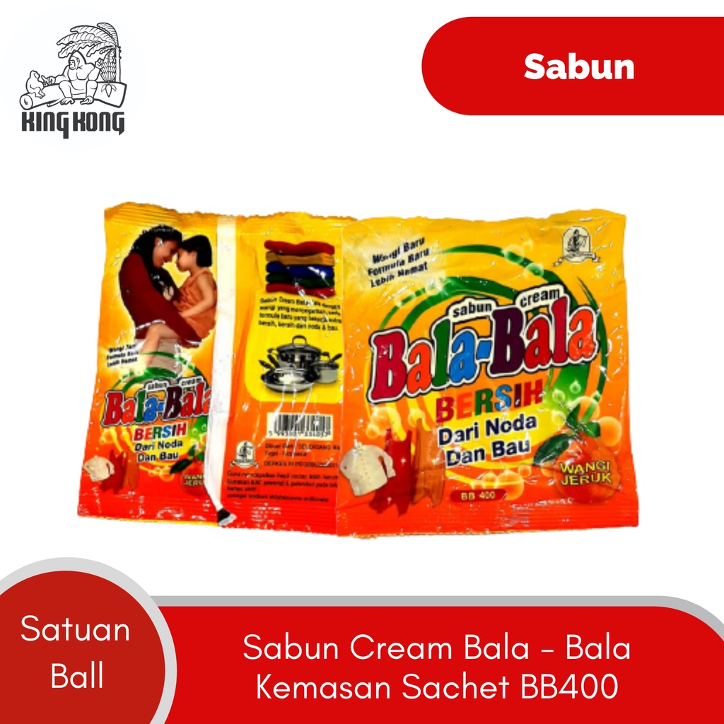 Sabun Cream Bala-Bala Kemasan Sachet BB400 - dijual per Ball