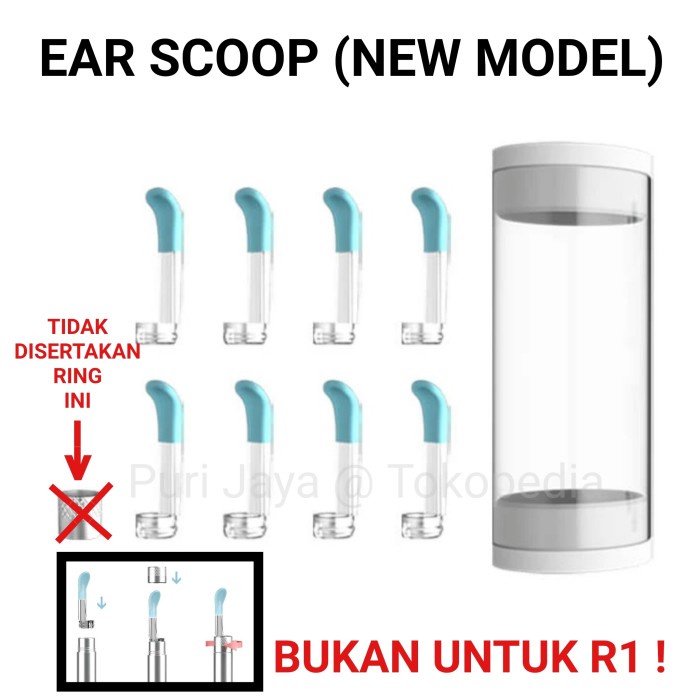 ✨COD✨ Bebird Ear Scoop Refill with Ring Replacement PRO M9 C3 A2 B2 X17 K10 - NewModel - Ring, C3 C3