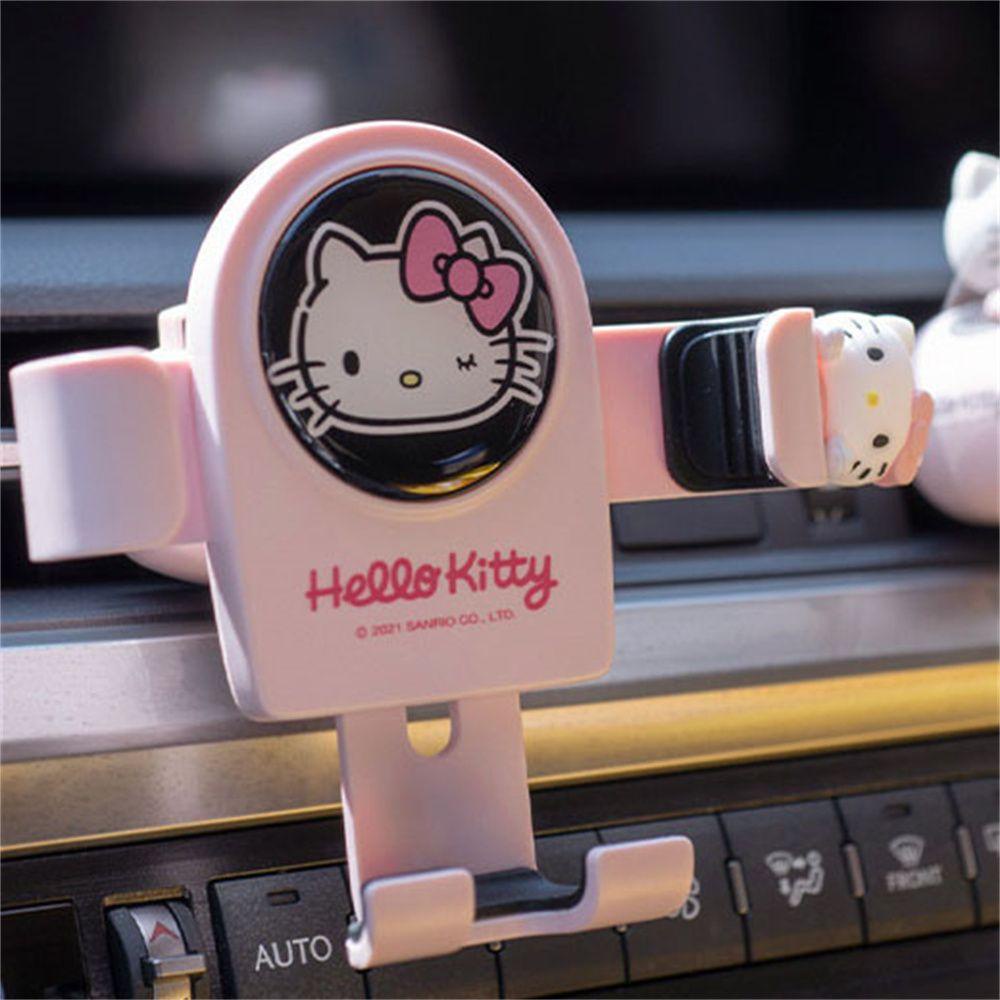 Lanfy KT Car Phone Holder Universal Mobil Kartun Hello KT Phones Standing Phone Mount Phone Holder Gravity Phone Support