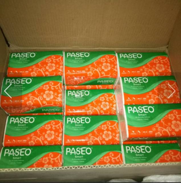 Tisu Tissue Paseo 250 sheets 2ply facial tissue !!