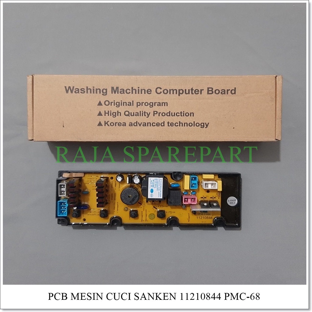 PCB/Panel/Modul Mesin Cuci Sanken 4 Tombol 11210844 (AW-S855PP, AW-S806, AS-W855N/P) PMC-68