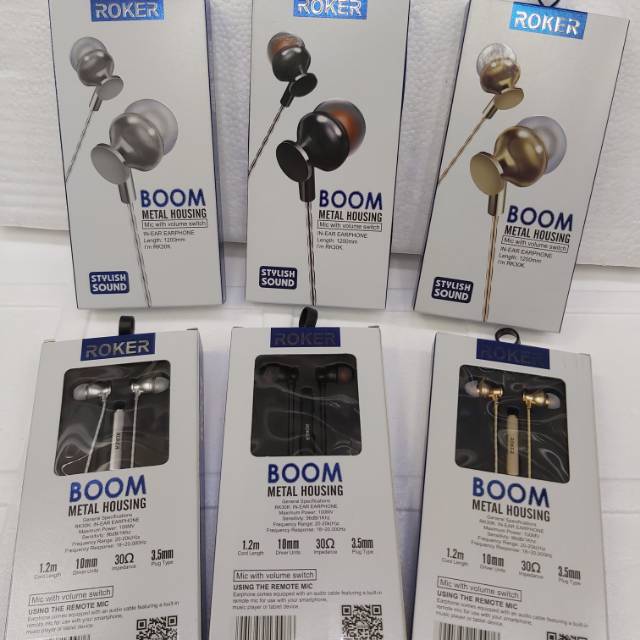 Handsfree / Headset / Earphone Roker Boom