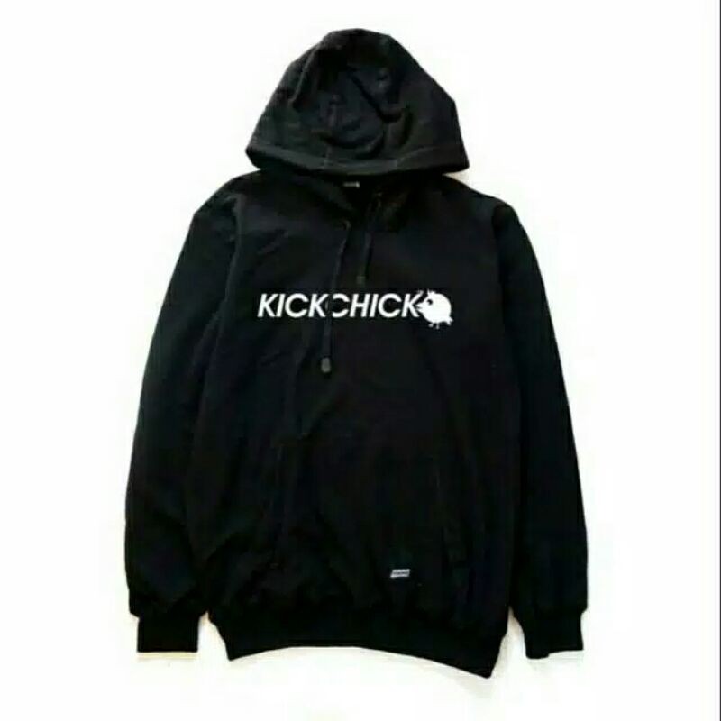 SWEATER HOODIE KICKCHICK ( CLASSIC BLACK 027)