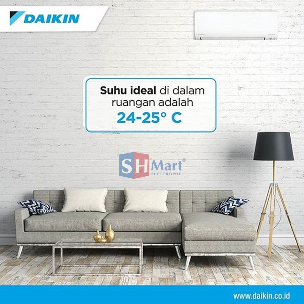 AC DAIKIN 1 PK FTC25NV14 FTC 25NV MADE IN THAILAND GARANSI RESMI (MEDAN)