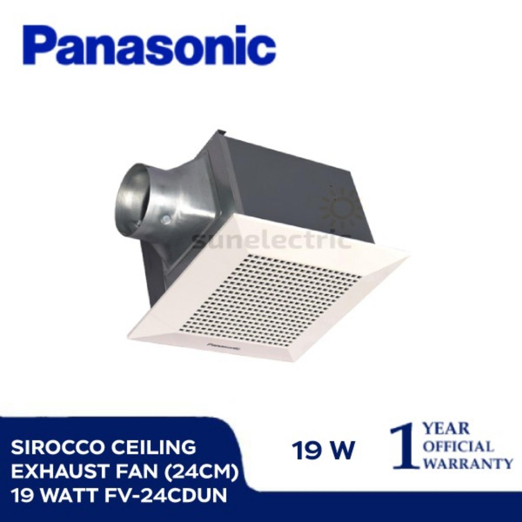 Panasonic Fv 24cdun Exhaust Fan Ceiling Plafon Sirocco 10 Inch Putih Shopee Indonesia