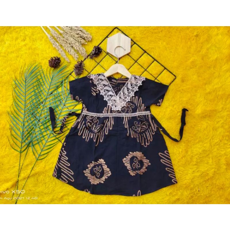 DASTER ANAK ARAB 1-2-3-4TH Grosir baju perempuan cantik murah santai daster anak bayi motif Dress ANAK-HITAM(MOTIF ACAK)