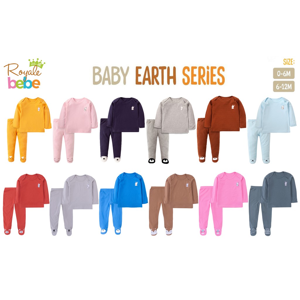 

Piyama lengan panjang Baby EARTH series