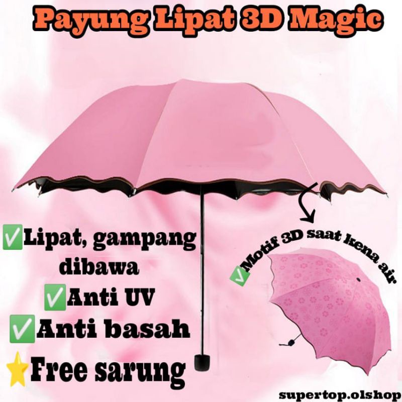 MAGIC UMBRELLA/PAYUNG MAGIC/PAYUNG 3D⭐ supertop ⭐